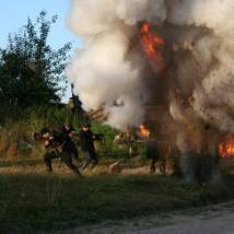 На съемках фильма "Военная разведка. Западный фронт"