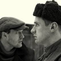 Филипп Азаров и Павел Трубинер на съемках сериала "Военная разведка. Западный фронт"