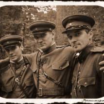 На съемках фильма "Военная разведка. Западный фронт"