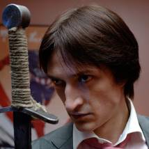 Юрий Чурсин на съемках фильма "Суперменеджер, или Мотыга судьбы"