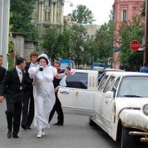 На съемках фильма "Лимузин"