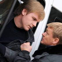 Владимир Сычев на съемках сериала "Дворик (Искренне ваш)"