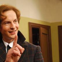 Анатолий Завьялов на съемках сериала "Институт благородных девиц"