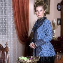 Ирина Линдт на съемках сериала "Институт благородных девиц"