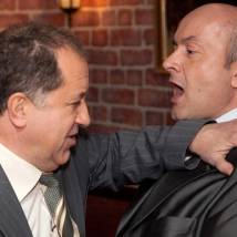 Владимир Стержаков и Вячеслав Гришечкин на съемках сериала "Маргоша 3"