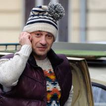 Эвклид Кюрдзидис на съемках фильма "Рябины гроздья алые"