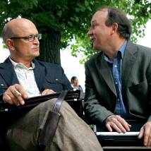 Александр Тютин и Александр Числов на съемках сериала "Анжелика"