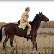 На съемках фильма "В лесах и на горах"