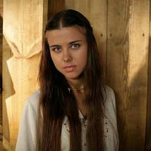 Анастасия Макарова на съемках сериала "Ефросинья"