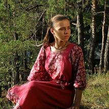 Анастасия Макарова на съемках сериала "Ефросинья"