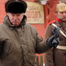 Игорь Масленников на съемках фильма "Банкрот"