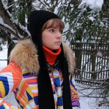 Мария Баева на съемках сериала "Девятый отдел"