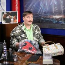 Виктор Сарайкин на съемках сериала "Золушка с прицепом"