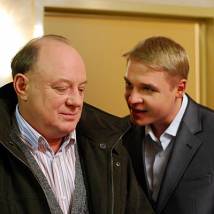 Владимир Юматов и Александр Голубев в фильме "Что скрывает любовь"