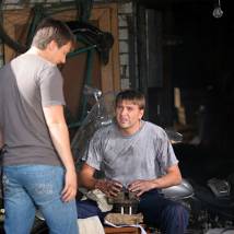 На съемках фильма "Судьбы загадочное завтра"