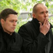 Денис Рожков и Максим Аверин на съемках сериала "Глухарь. Возвращение"