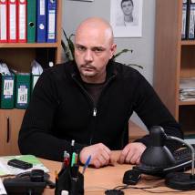 Андрей Дебрин на съемках сериала "По закону"