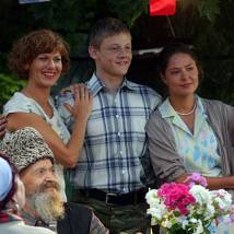 Елена Бирюкова, Елена Лядова на съемках фильма "Любовь на сене"