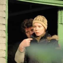 Эльвира Волошина на съемках сериала "Голоса"