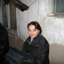 Анна Снаткина на съемках фильма "На солнечной стороне улицы"