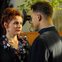 Екатерина Вуличенко на съемках сериала "Однажды в Ростове"