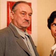Богдан Ступка на съемках сериала "Однажды в Ростове"