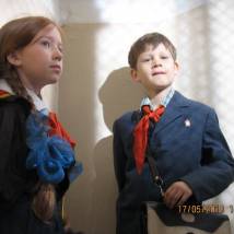 Анна Потебня на съемках сериала "Любовь и прочие глупости"