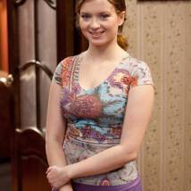 Екатерина Копанова на съемках сериала "Игрушки" (© фото: с сайта ctc-tv.ru)