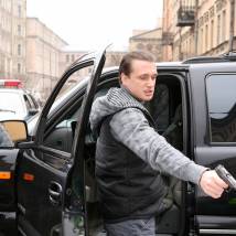 Артем Алексеев на съемках фильма "Личное дело капитана Рюмина"