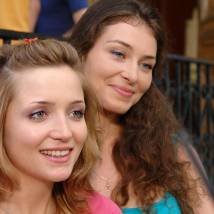 Мария Буравлева и Марина Казанкова на съемках сериала "А счастье где-то рядом"