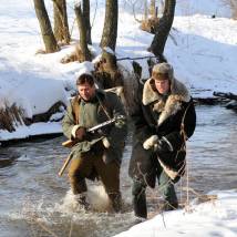 На съемках фильма "Двое"