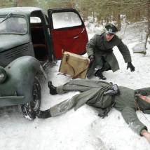 На съемках фильма "Двое"