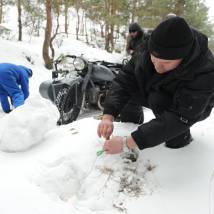 На съемках фильма "Двое"