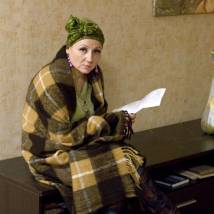 Елена Бондарева-Репина на съемках сериала "Соседи"