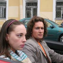 Елизавета Нилова и Александр Волков на съемках сериала "Морские дьяволы 4"