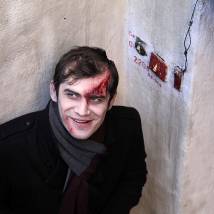 Константин Демидов на съемках фильма "Кто я?"