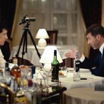 Денис Бургазлиев и Евгений Гришковец в фильме "Сатисфакция"