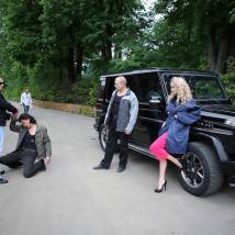 На съемках фильма "Пилот международных авиалиний"