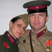 Михаил Асанкин на съемках фильма "У каждого своя война"