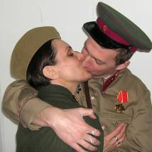 На съемках фильма "У каждого своя война"