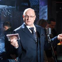 Александр Тютин на съемках сериала "Журов 2"