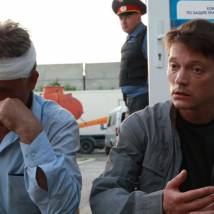 Александр Доронин на съемках сериала "Шахта"
