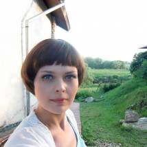 Ксения Громова на съемках фильма "Двое в чужом доме"