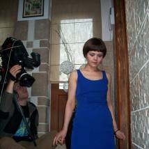 Ксения Громова на съемках фильма "Двое в чужом доме"