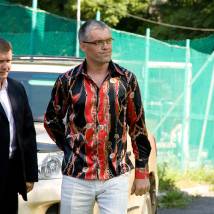 Роман Агеев на съемках фильма "Прятки"