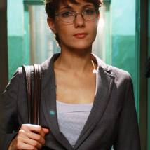 Екатерина Климова на съемках сериала "Побег"