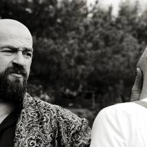 Сергей Бадюк на съемках фильма "Свидание"