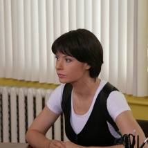 Ирина Лачина на съемках сериала "Охраняемые лица"