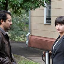 Фархад Махмудов и Ирина Лачина на съемках сериала "Охраняемые лица"