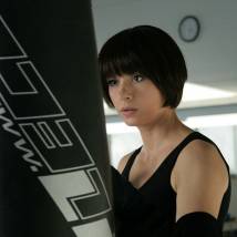 Ирина Лачина на съемках сериала "Охраняемые лица"